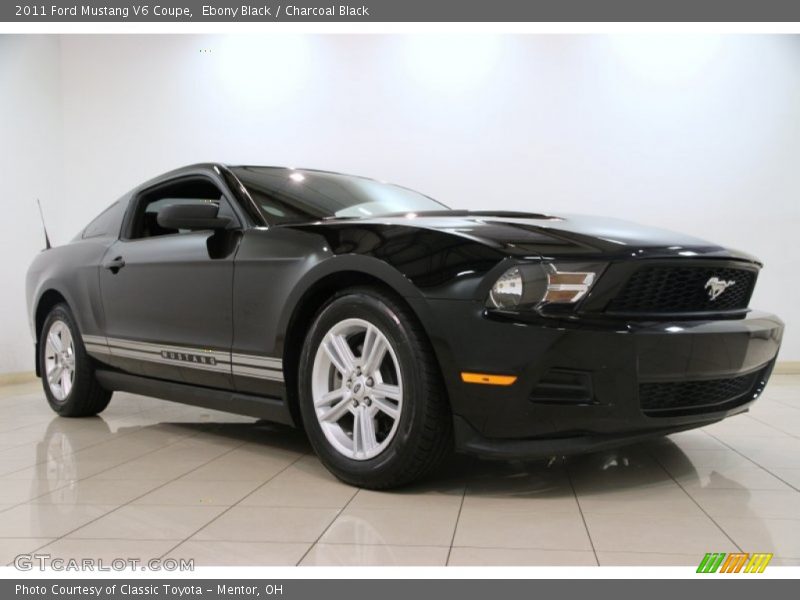 Ebony Black / Charcoal Black 2011 Ford Mustang V6 Coupe