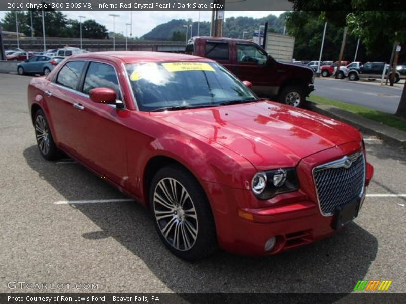 Inferno Red Crystal Pearl / Dark Slate Gray 2010 Chrysler 300 300S V8