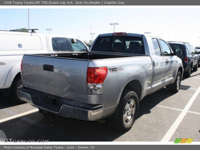 Silver Sky Metallic / Graphite Gray 2008 Toyota Tundra SR5 TRD Double Cab 4x4