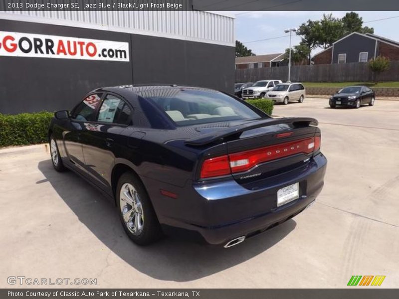 Jazz Blue / Black/Light Frost Beige 2013 Dodge Charger SE