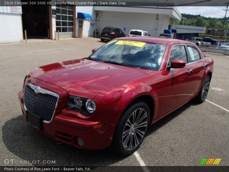 Inferno Red Crystal Pearl / Dark Slate Gray 2010 Chrysler 300 300S V8