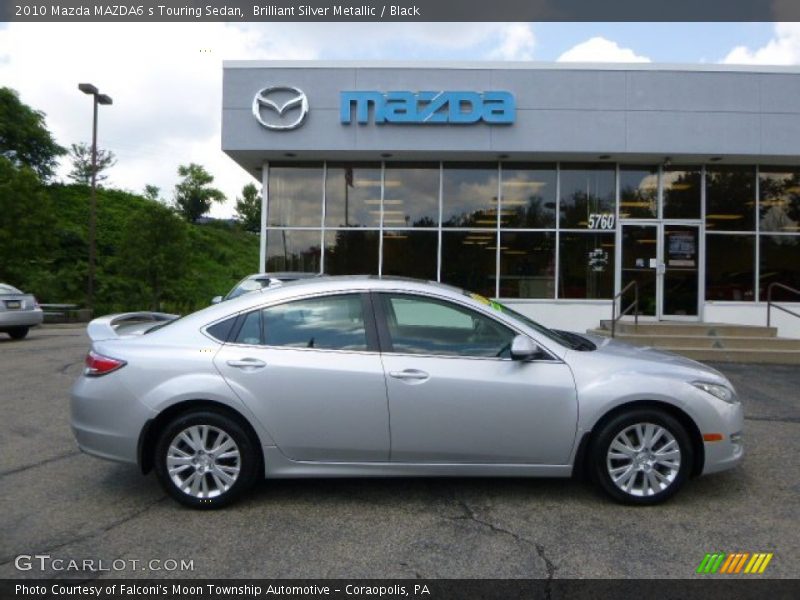 Brilliant Silver Metallic / Black 2010 Mazda MAZDA6 s Touring Sedan