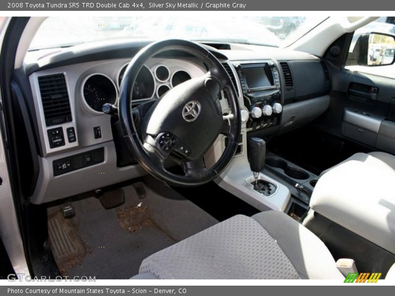 Silver Sky Metallic / Graphite Gray 2008 Toyota Tundra SR5 TRD Double Cab 4x4