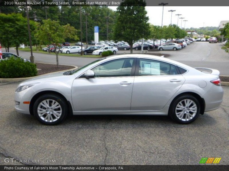 Brilliant Silver Metallic / Black 2010 Mazda MAZDA6 s Touring Sedan