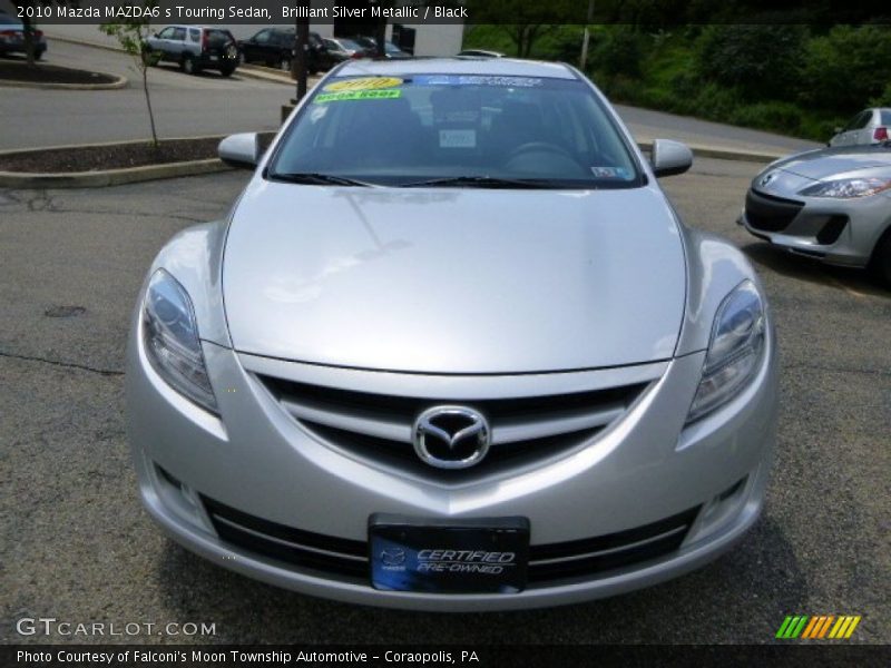 Brilliant Silver Metallic / Black 2010 Mazda MAZDA6 s Touring Sedan