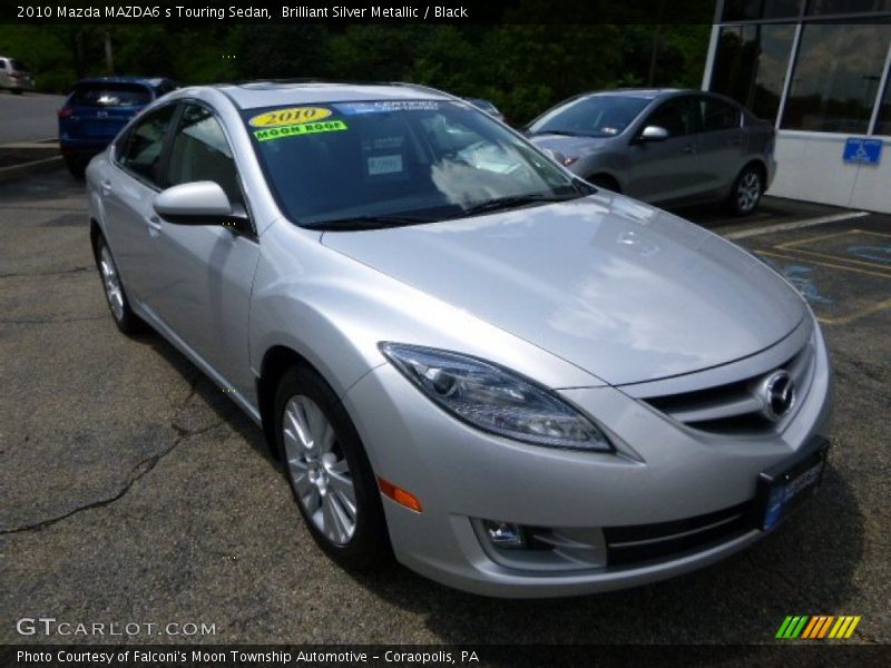 Brilliant Silver Metallic / Black 2010 Mazda MAZDA6 s Touring Sedan