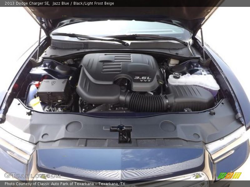 Jazz Blue / Black/Light Frost Beige 2013 Dodge Charger SE