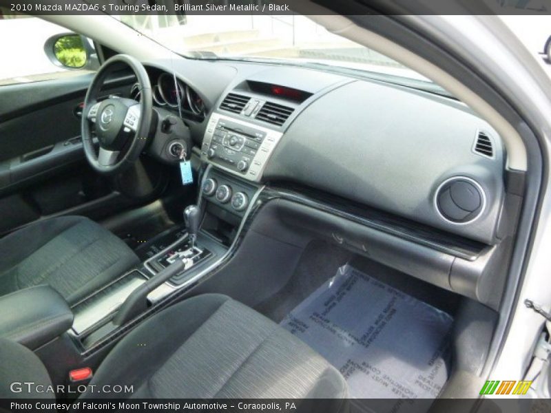 Brilliant Silver Metallic / Black 2010 Mazda MAZDA6 s Touring Sedan