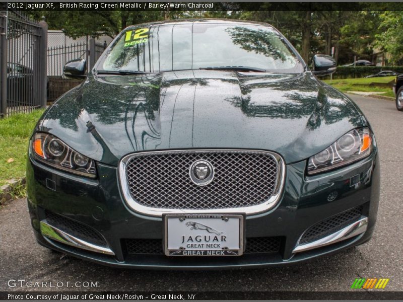 British Racing Green Metallic / Barley/Warm Charcoal 2012 Jaguar XF