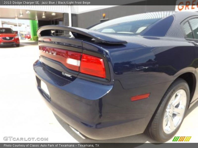 Jazz Blue / Black/Light Frost Beige 2013 Dodge Charger SE