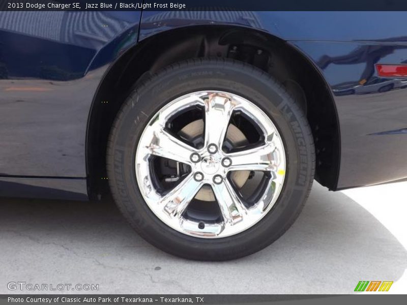Jazz Blue / Black/Light Frost Beige 2013 Dodge Charger SE