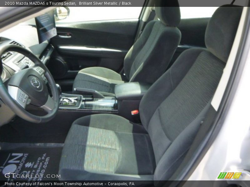 Brilliant Silver Metallic / Black 2010 Mazda MAZDA6 s Touring Sedan