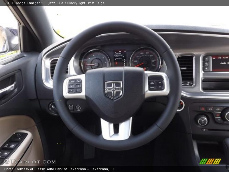 Jazz Blue / Black/Light Frost Beige 2013 Dodge Charger SE