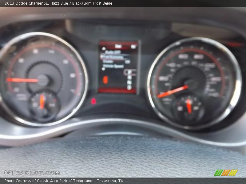 Jazz Blue / Black/Light Frost Beige 2013 Dodge Charger SE