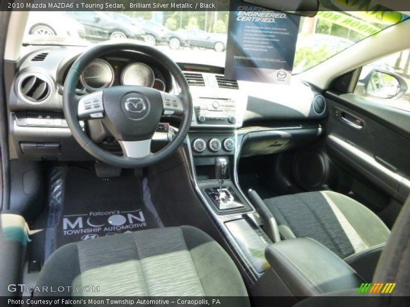 Brilliant Silver Metallic / Black 2010 Mazda MAZDA6 s Touring Sedan