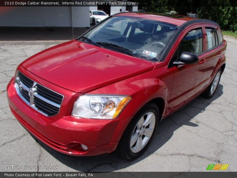 Inferno Red Crystal Pearl / Dark Slate Gray 2010 Dodge Caliber Mainstreet