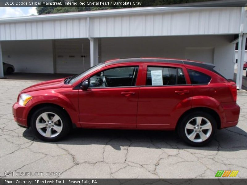 Inferno Red Crystal Pearl / Dark Slate Gray 2010 Dodge Caliber Mainstreet