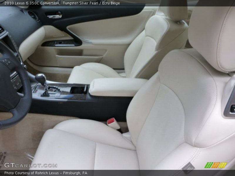 Tungsten Silver Pearl / Ecru Beige 2010 Lexus IS 350C Convertible