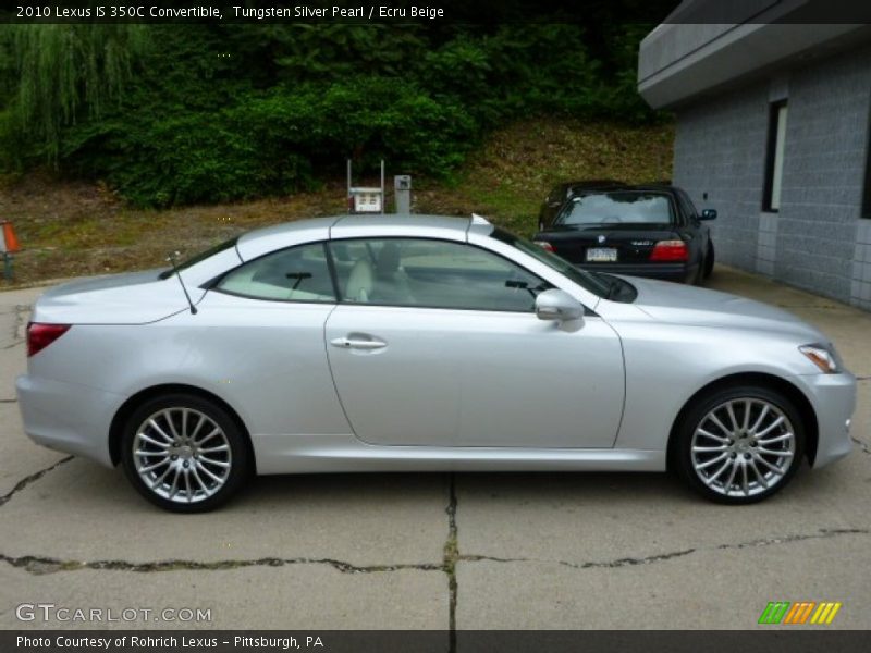 Tungsten Silver Pearl / Ecru Beige 2010 Lexus IS 350C Convertible
