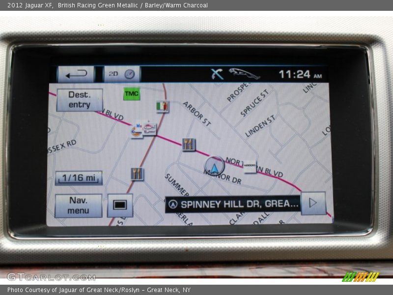 Navigation of 2012 XF 