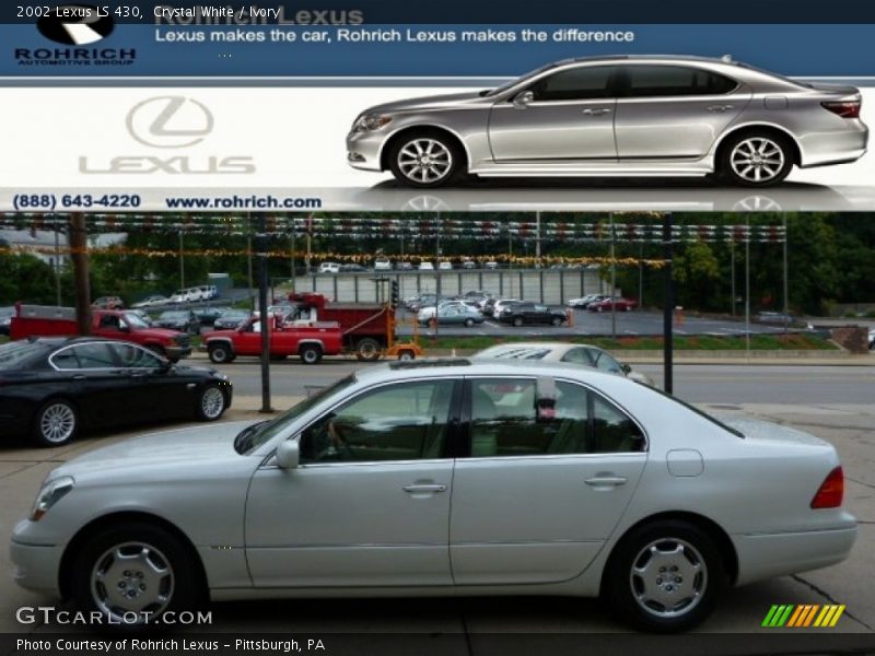 Crystal White / Ivory 2002 Lexus LS 430