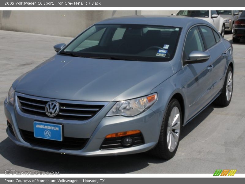 Iron Grey Metallic / Black 2009 Volkswagen CC Sport