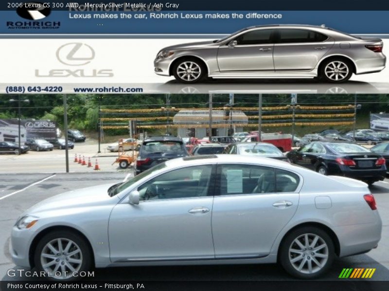 Mercury Silver Metallic / Ash Gray 2006 Lexus GS 300 AWD