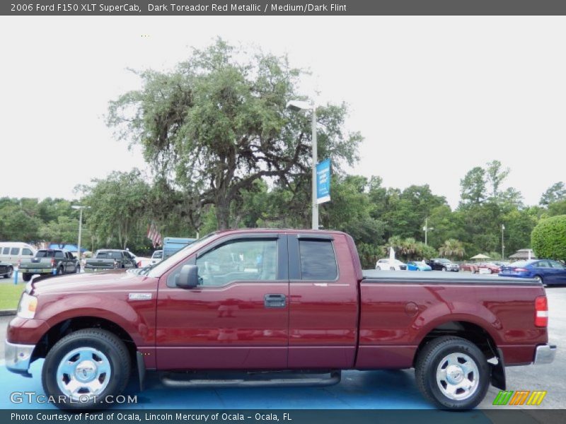 Dark Toreador Red Metallic / Medium/Dark Flint 2006 Ford F150 XLT SuperCab