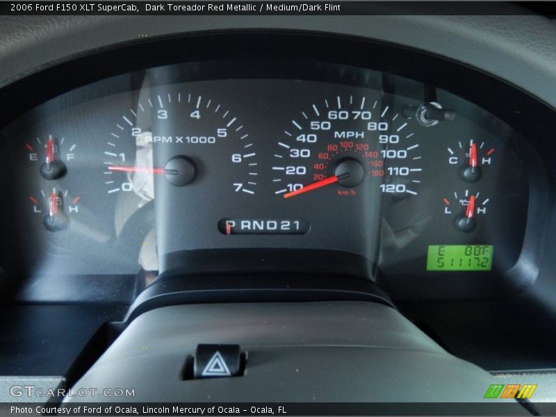 Dark Toreador Red Metallic / Medium/Dark Flint 2006 Ford F150 XLT SuperCab