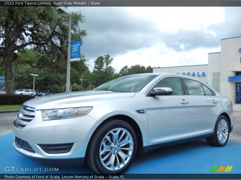 Ingot Silver Metallic / Dune 2013 Ford Taurus Limited