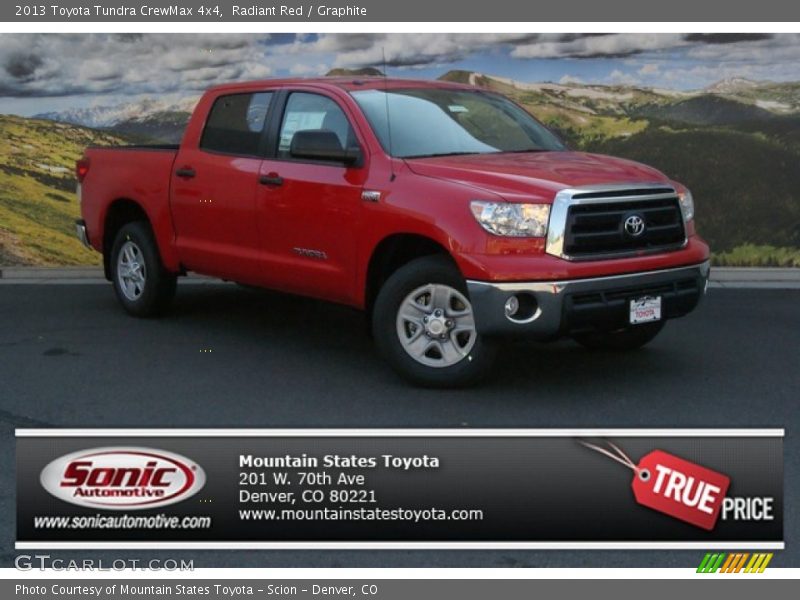 Radiant Red / Graphite 2013 Toyota Tundra CrewMax 4x4