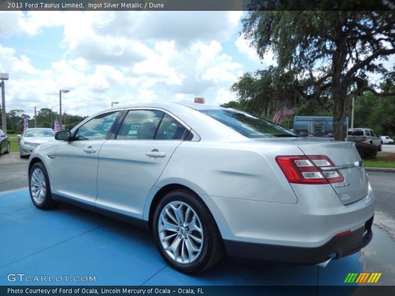 Ingot Silver Metallic / Dune 2013 Ford Taurus Limited