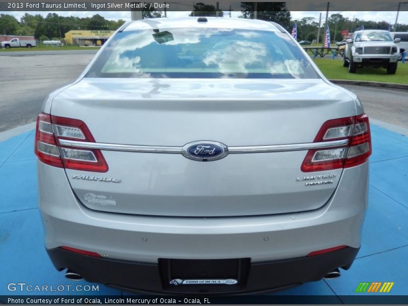 Ingot Silver Metallic / Dune 2013 Ford Taurus Limited