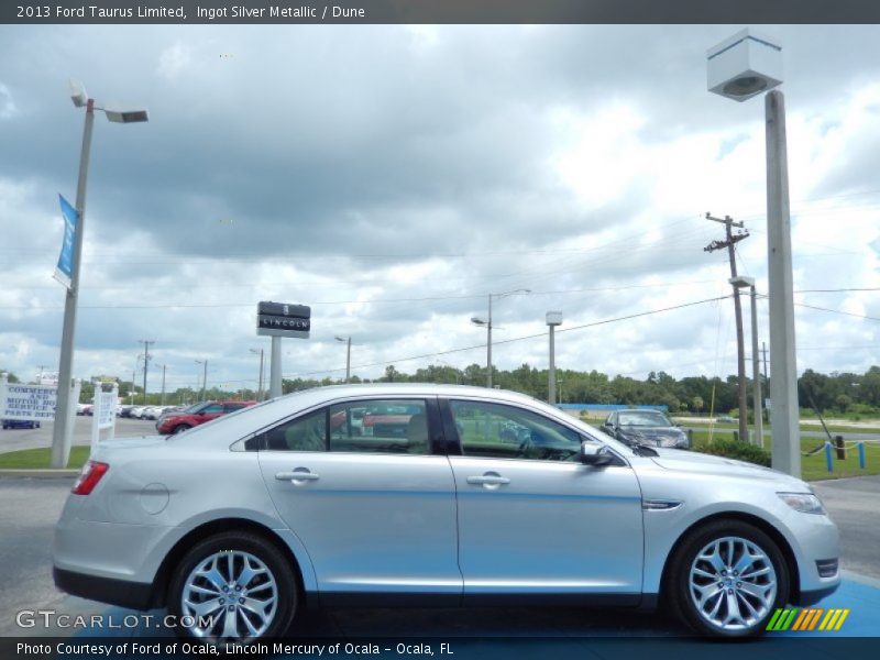 Ingot Silver Metallic / Dune 2013 Ford Taurus Limited