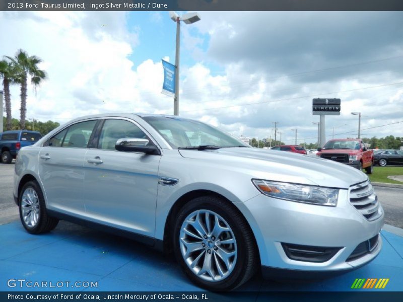 Ingot Silver Metallic / Dune 2013 Ford Taurus Limited