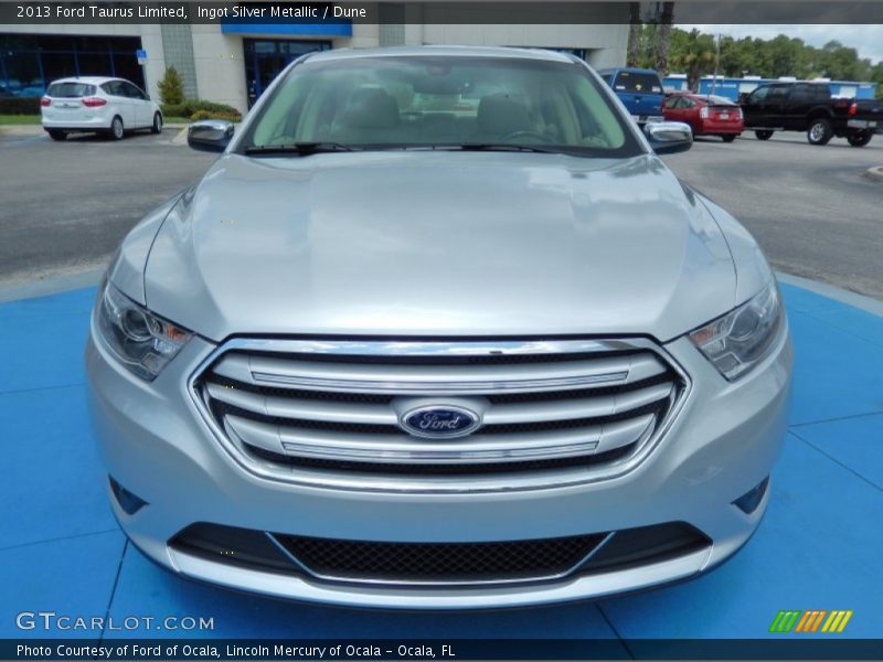 Ingot Silver Metallic / Dune 2013 Ford Taurus Limited