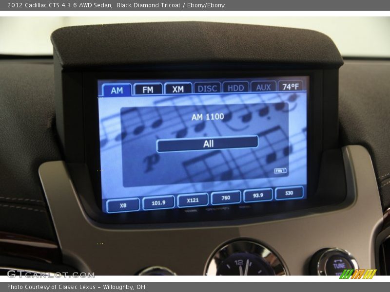 Audio System of 2012 CTS 4 3.6 AWD Sedan