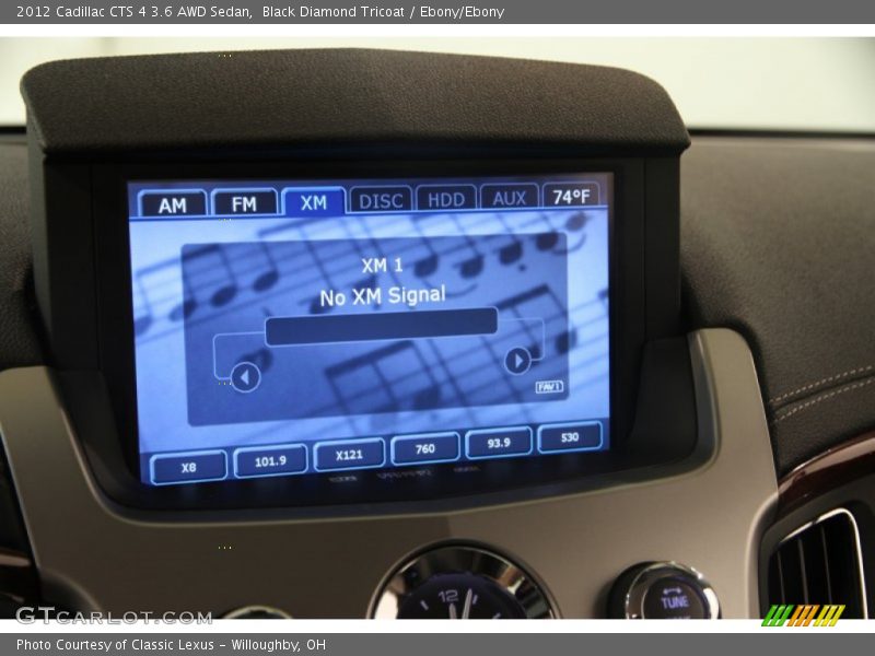 Audio System of 2012 CTS 4 3.6 AWD Sedan