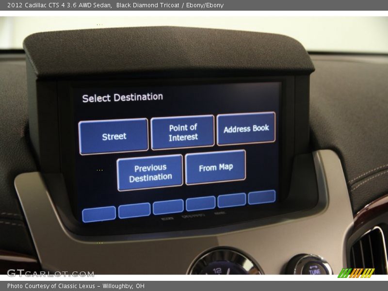 Black Diamond Tricoat / Ebony/Ebony 2012 Cadillac CTS 4 3.6 AWD Sedan