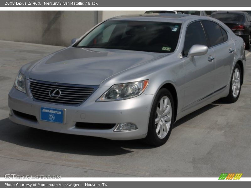 Mercury Silver Metallic / Black 2008 Lexus LS 460