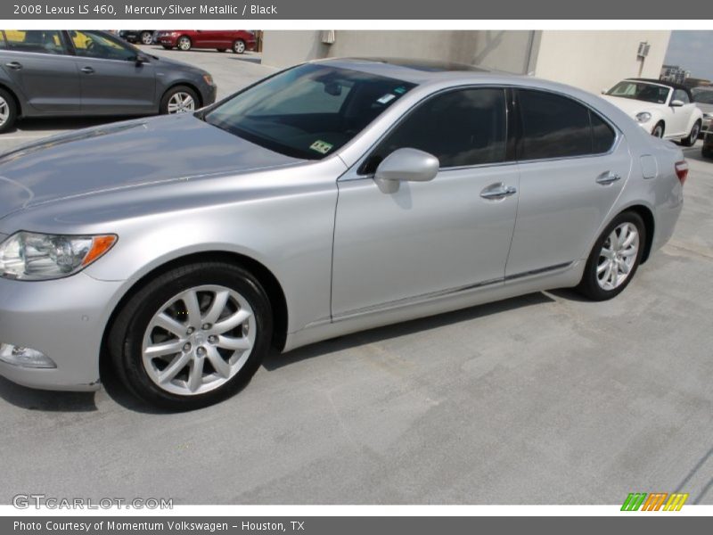 Mercury Silver Metallic / Black 2008 Lexus LS 460