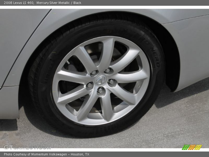 Mercury Silver Metallic / Black 2008 Lexus LS 460