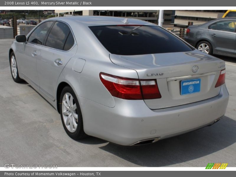 Mercury Silver Metallic / Black 2008 Lexus LS 460