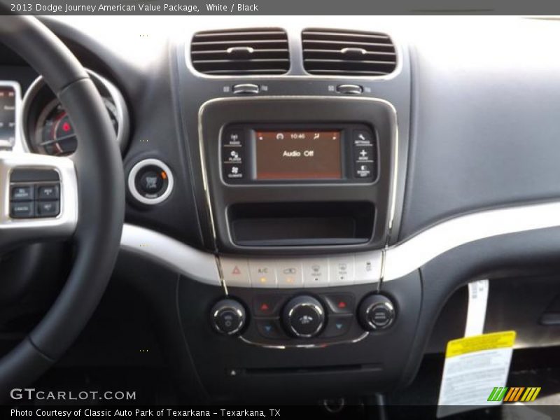 White / Black 2013 Dodge Journey American Value Package