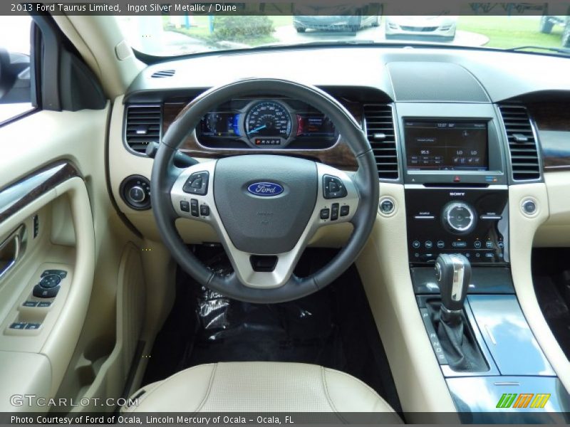 Ingot Silver Metallic / Dune 2013 Ford Taurus Limited