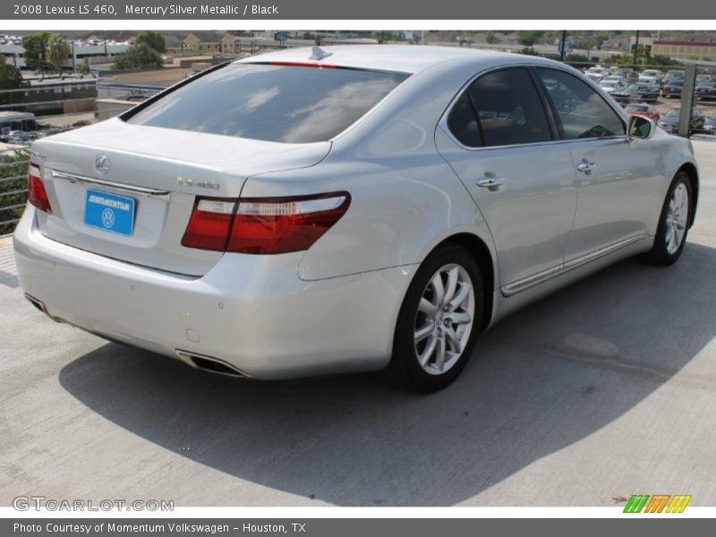 Mercury Silver Metallic / Black 2008 Lexus LS 460