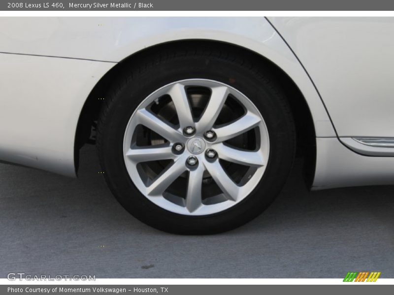 Mercury Silver Metallic / Black 2008 Lexus LS 460