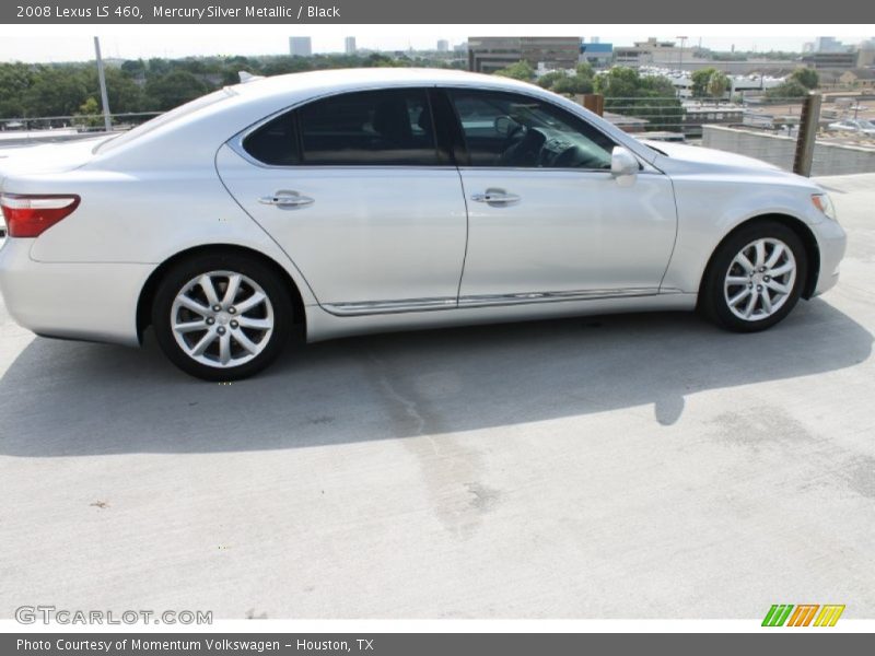 Mercury Silver Metallic / Black 2008 Lexus LS 460