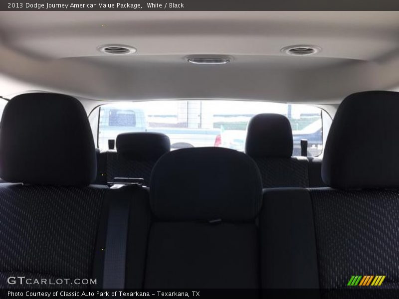 White / Black 2013 Dodge Journey American Value Package