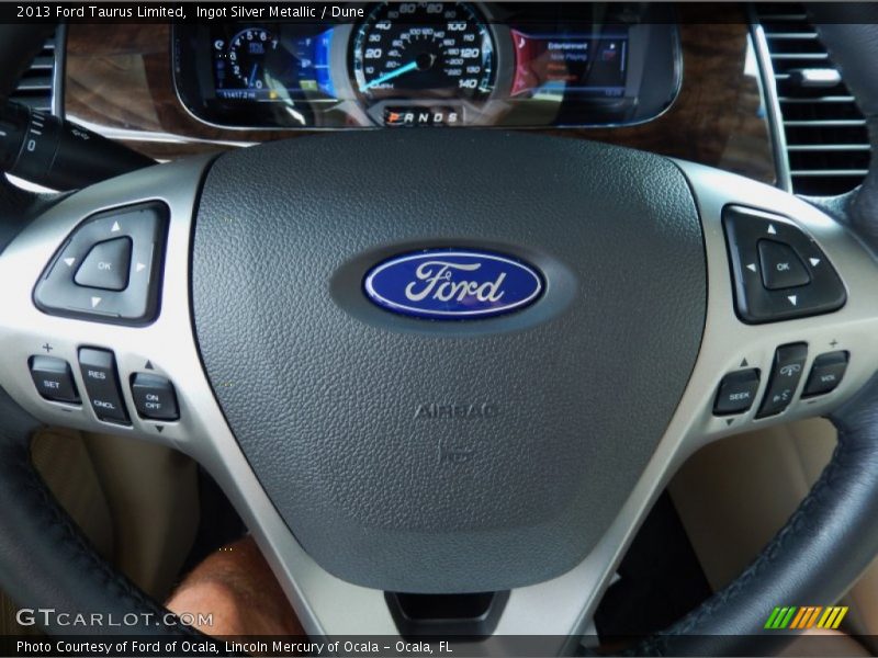 Ingot Silver Metallic / Dune 2013 Ford Taurus Limited
